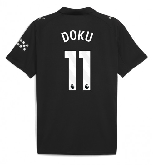 Manchester City Jeremy Doku #11 Venkovní Dres 2025-26 Krátký Rukáv Manchester City Jeremy Doku #11 Venkovní Dres 2025-26 Krátký Rukáv